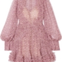 Crystal Embellished Velvet Mini Dress