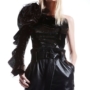One Shoulder Ruffle Sequin Top2