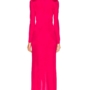 givenchy-Fuchsia-Shiny-Viscose-Jersey-Tie-Knot-Gown (4)