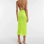 david-koma-yellow-Sequined-High-rise-Midi-Skirt